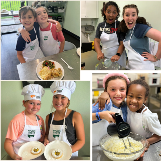 Young Chefs making friends